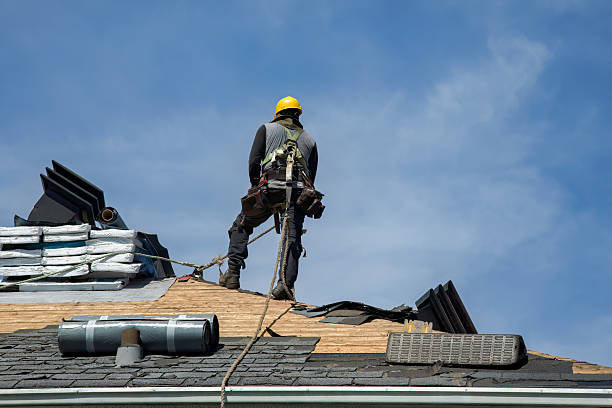 Professional Roofing technician working in North Salem, IN